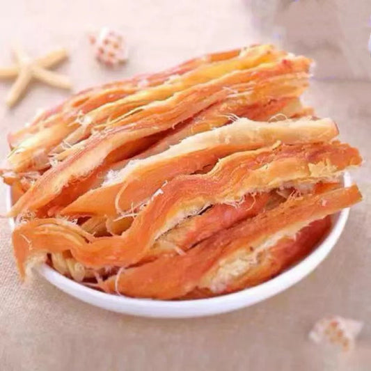 Grilled Squid Strips Snack 鱿鱼耳条/200G