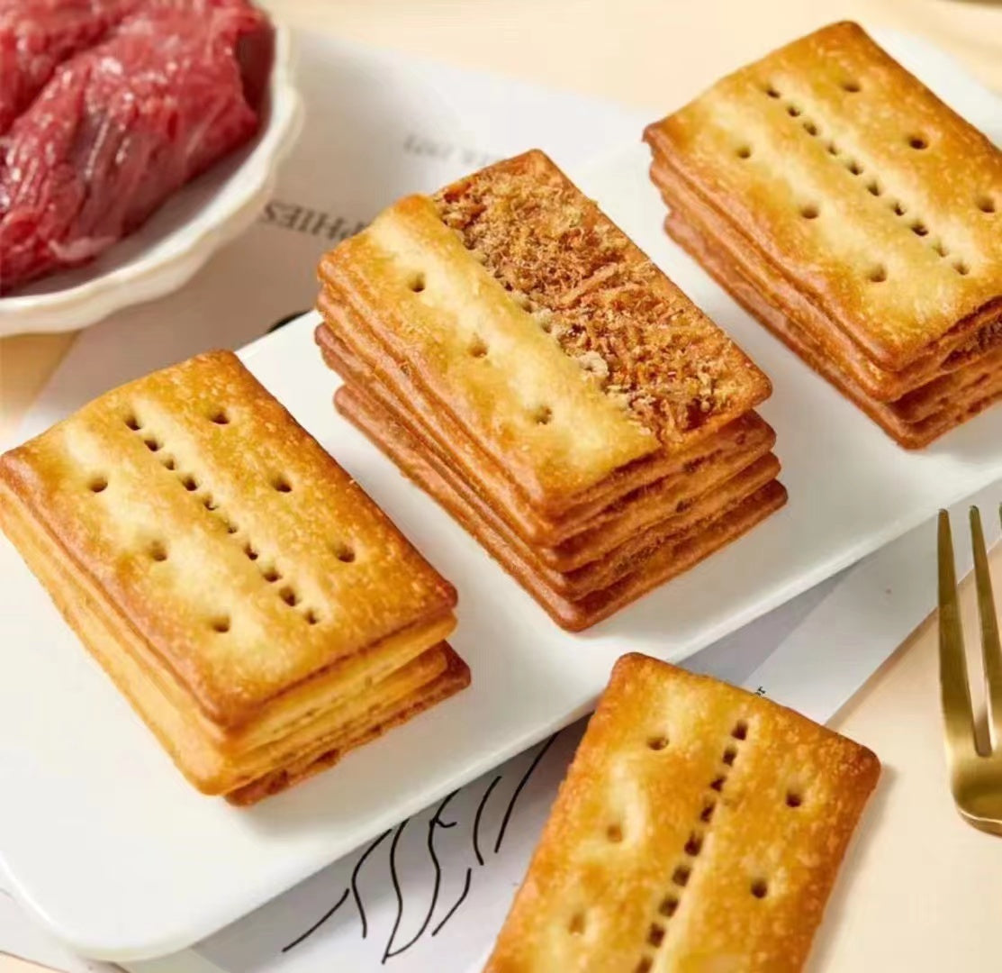 Double-Layer Beef Floss Biscuits/300g