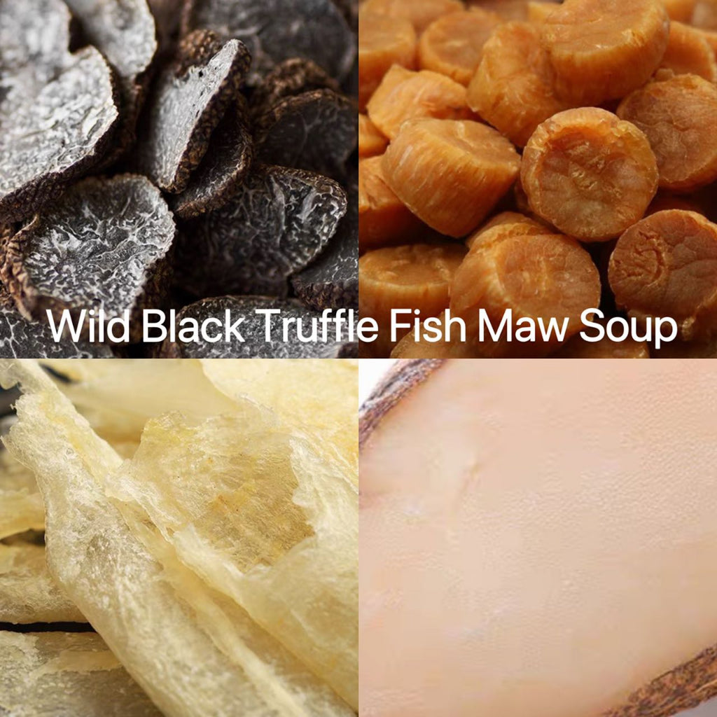 Wild Black Truffle Fish Maw Scallop Sea Whelk Soup Pack/4pax 黑松露花胶汤